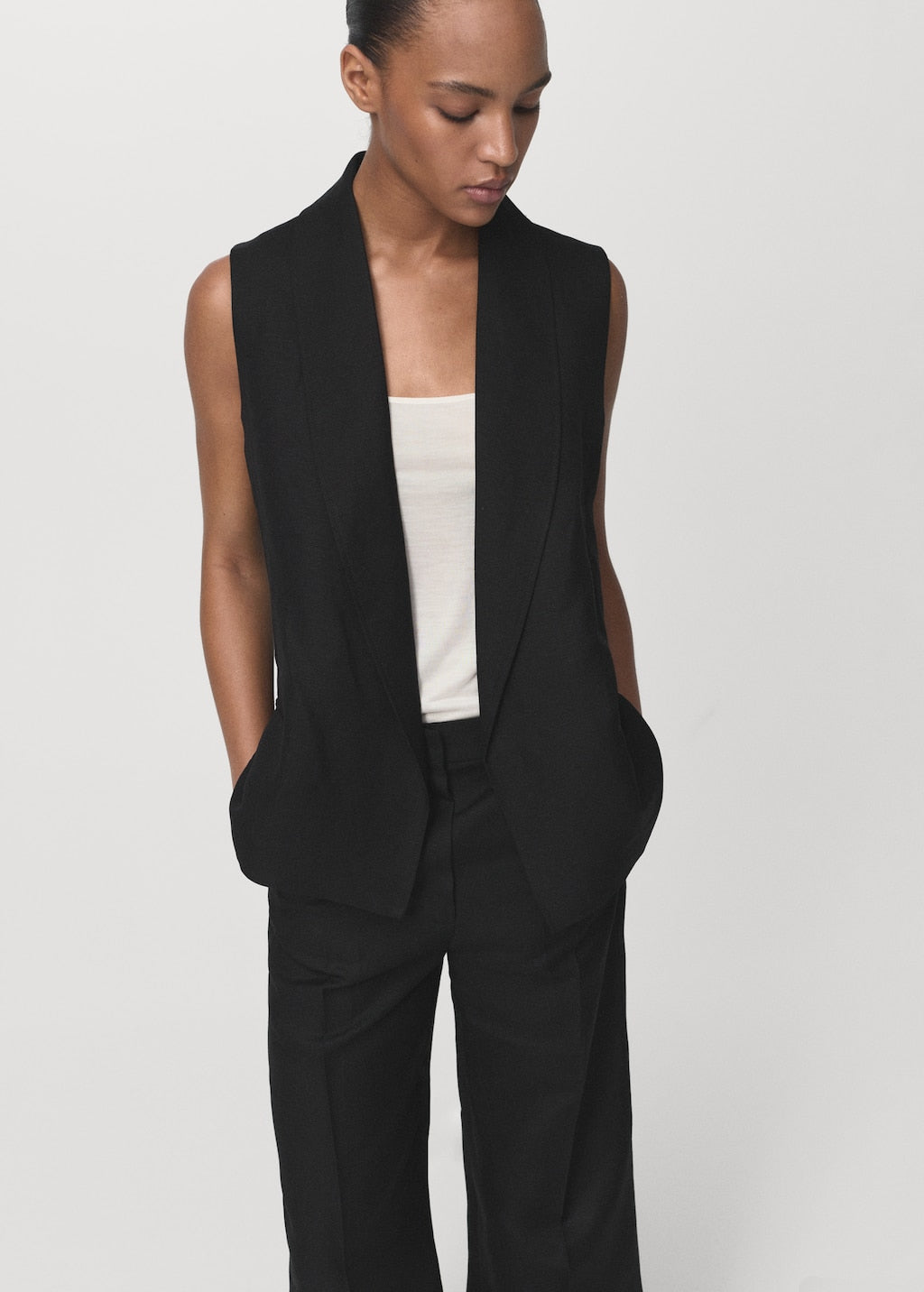 MANGO BLANCA-W 17016736-99 MANGO WOMEN TROUSER