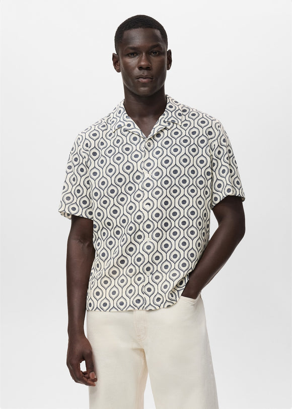 MANGO BEECH-H 17016741-56 MANGO MAN SHIRT SHORT SLEEVE