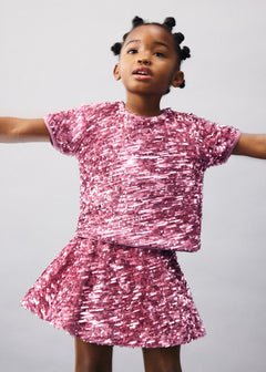 MANGO PINKSET 17019100-85 MANGO KIDS BABY GIRL T-SHIRT SHORT SLEEVE