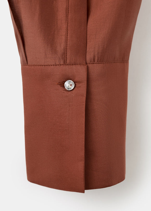 MANGO SMOKEY 17019108-79 MANGO WOMEN SHIRT LONG SLEEVE