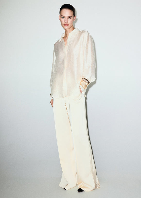 MANGO ROMP 17019109-08 MANGO WOMEN SHIRT LONG SLEEVE