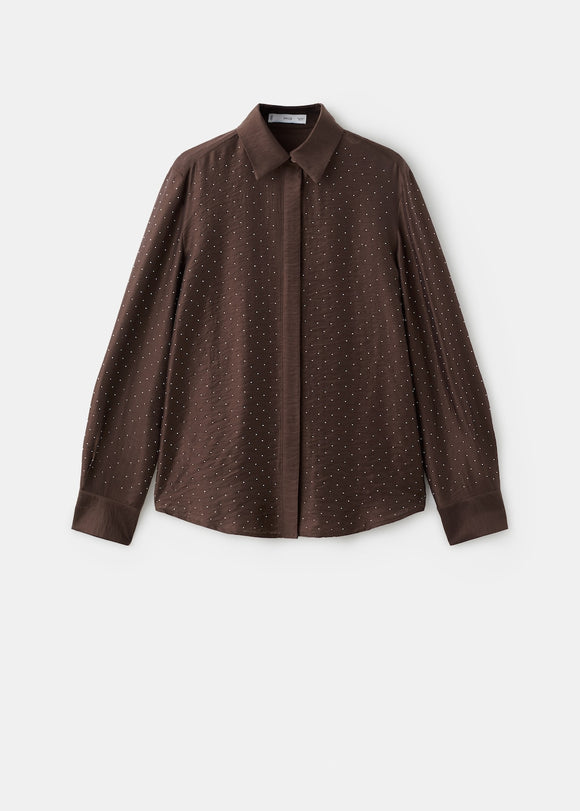 MANGO ROMP 17019109-30 MANGO WOMEN SHIRT LONG SLEEVE