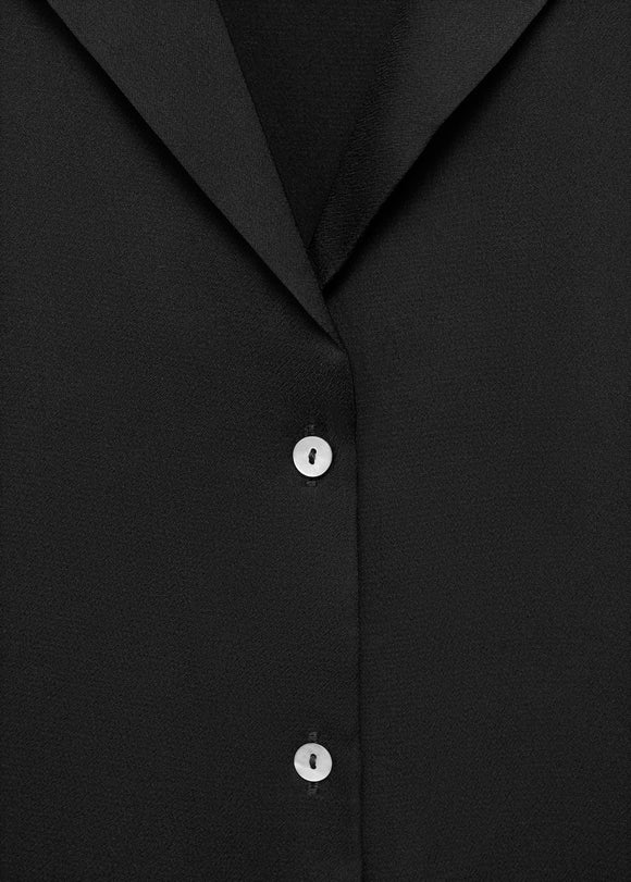 MANGO SASSA 17021156-99 MANGO WOMEN SHIRT SHORT SLEEVE