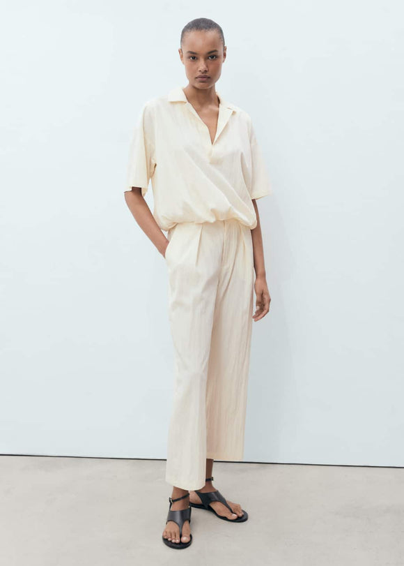 MANGO PAPER-H 17021157-10 MANGO WOMEN SHIRT SHORT SLEEVE