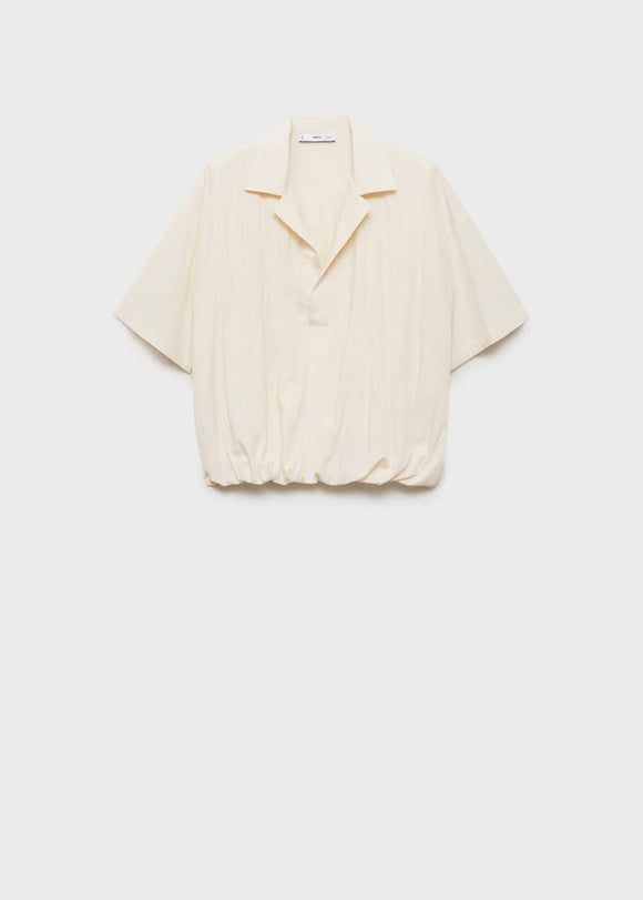 MANGO PAPER-H 17021157-10 MANGO WOMEN SHIRT SHORT SLEEVE