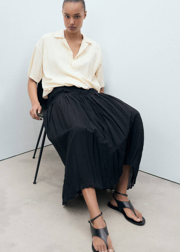 MANGO PAPER-H 17021157-10 MANGO WOMEN SHIRT SHORT SLEEVE