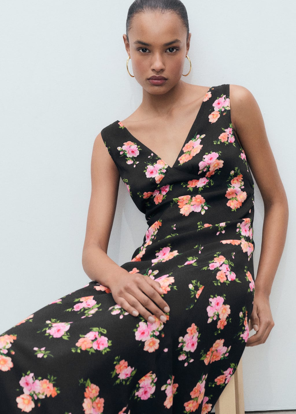 MANGO ROCIO 17021162-99 MANGO WOMEN DRESS FULL LENGTH