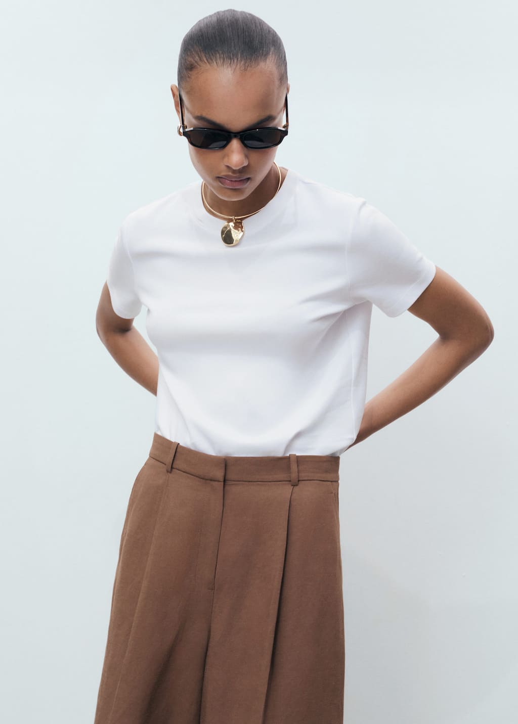 MANGO RITA 17021197-01 MANGO WOMEN T-SHIRT SHORT SLEEVE