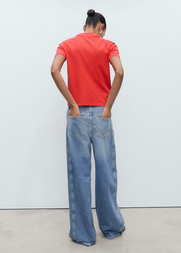 MANGO RITAPI 17021198-70 MANGO WOMEN T-SHIRT SHORT SLEEVE