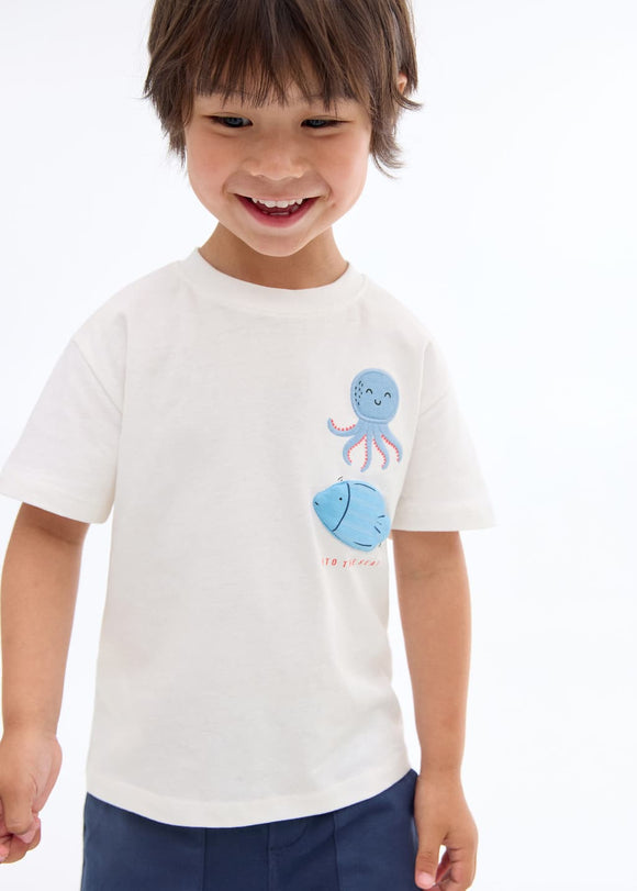 MANGO PULPO 17021205-01 MANGO KIDS BABY BOY T-SHIRT SHORT SLEEVE