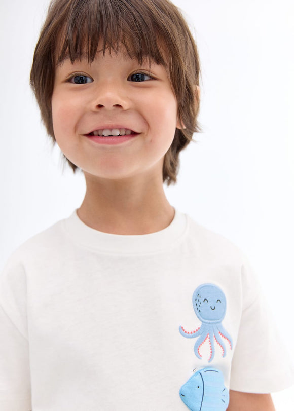 MANGO PULPO 17021205-01 MANGO KIDS BABY BOY T-SHIRT SHORT SLEEVE