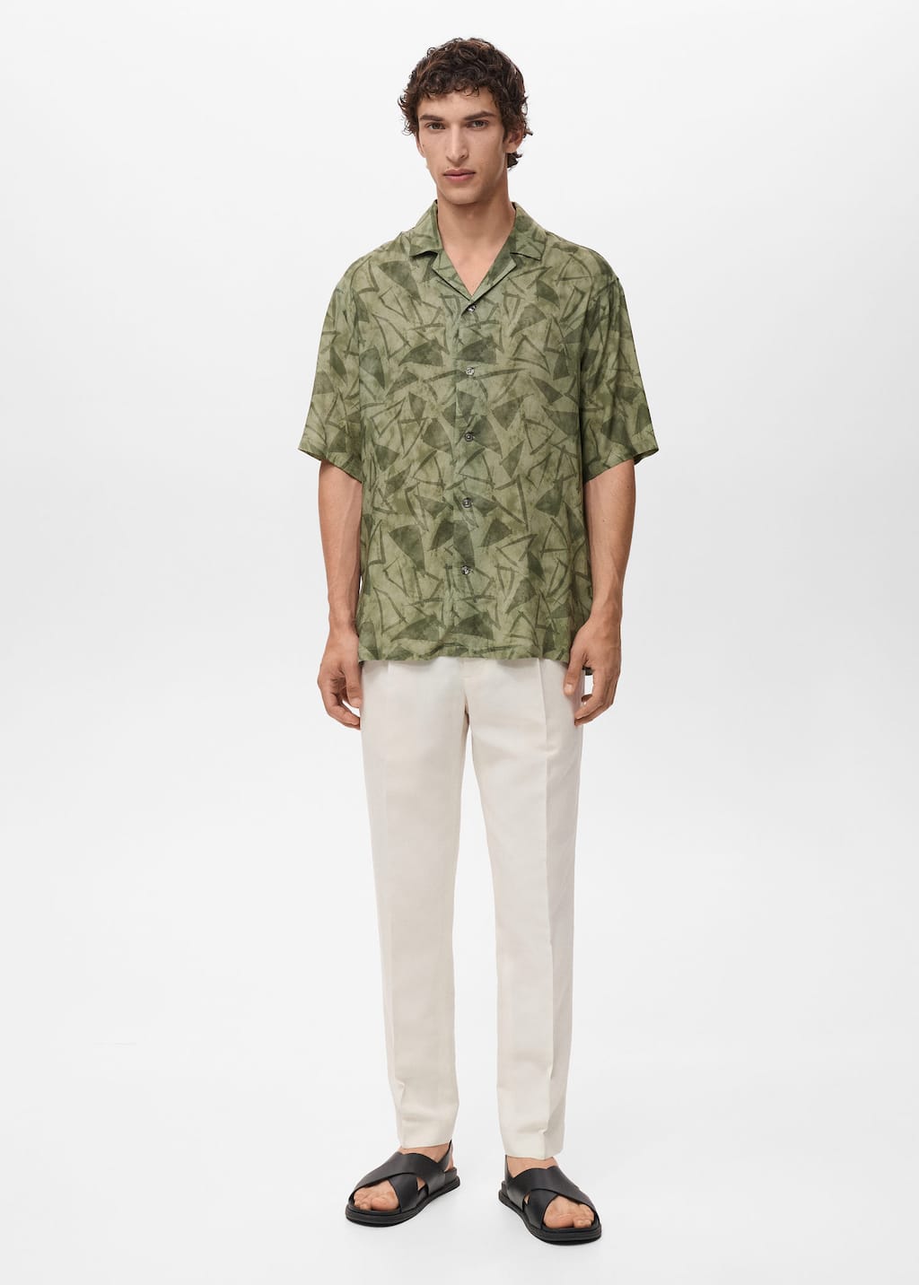 MANGO ENRICO 17021277-39 MANGO MAN SHIRT SHORT SLEEVE