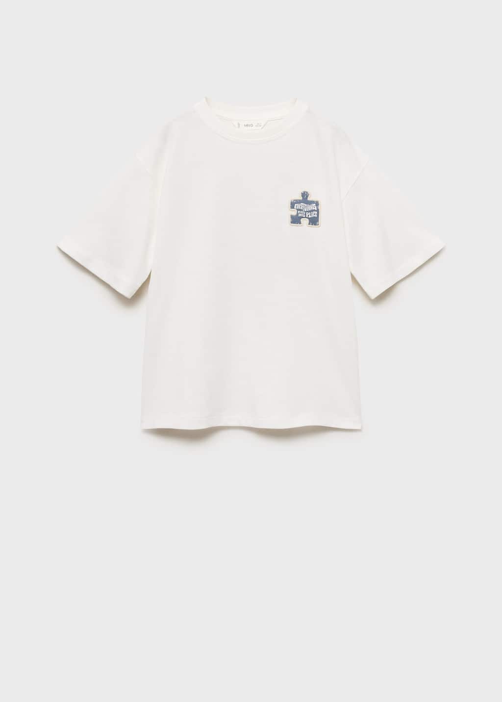 MANGO PUZZLE 17022542-02 MANGO KIDS BOY T-SHIRT SHORT SLEEVE