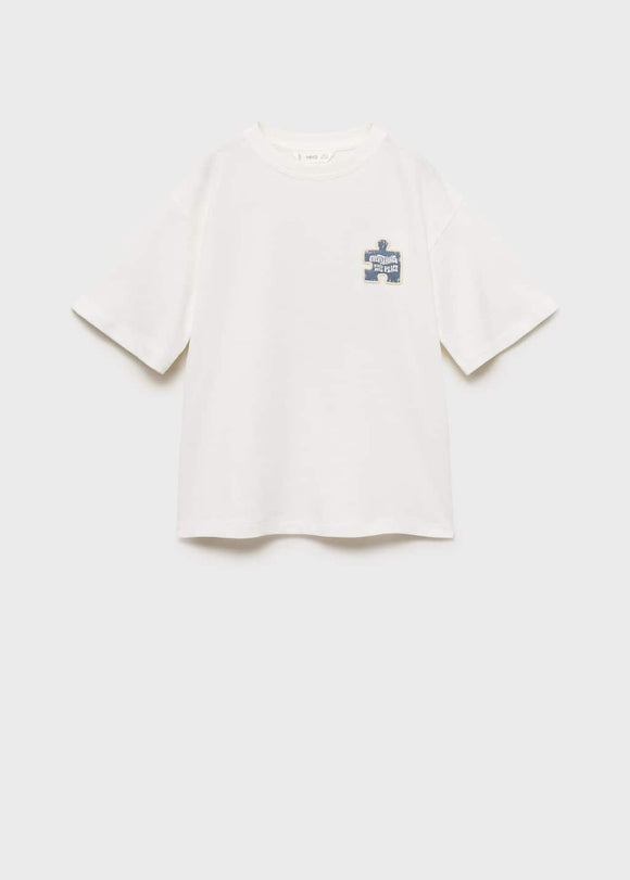 MANGO PUZZLE 17022542-02 MANGO KIDS BOY T-SHIRT SHORT SLEEVE