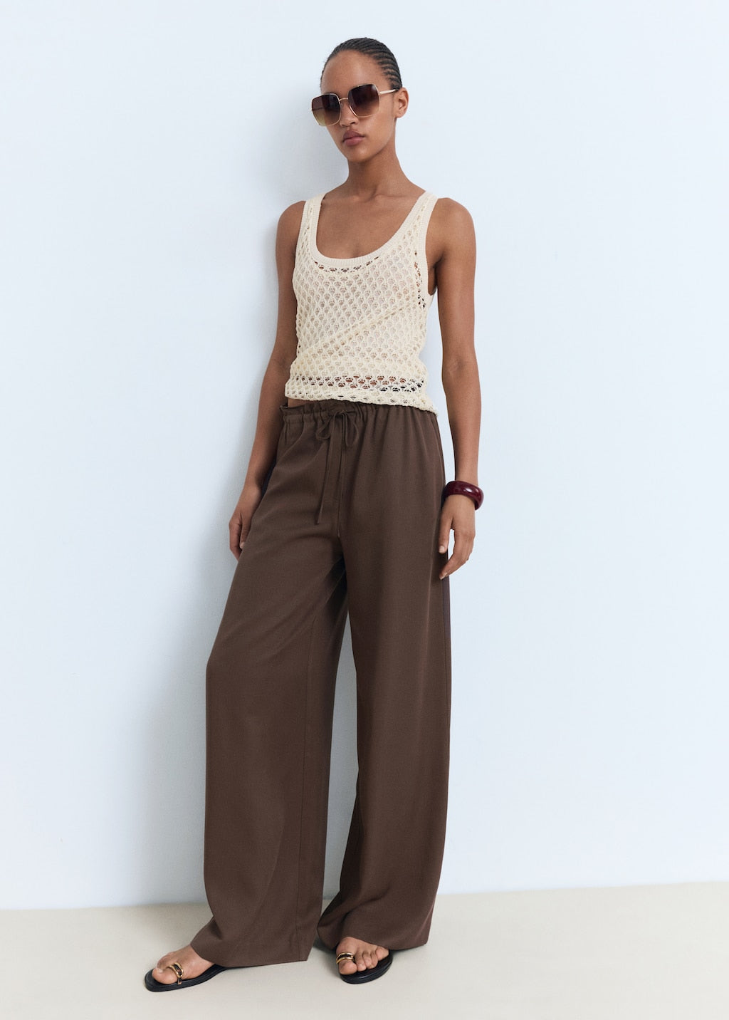 MANGO CEL 17022906-32 MANGO WOMEN TROUSER