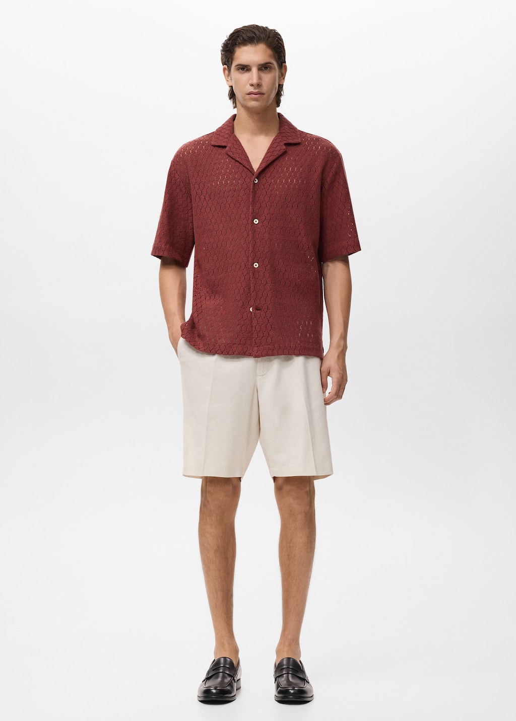 MANGO DITELLA 17022915-75 MANGO MAN SHIRT SHORT SLEEVE