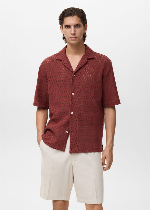 MANGO DITELLA 17022915-75 MANGO MAN SHIRT SHORT SLEEVE
