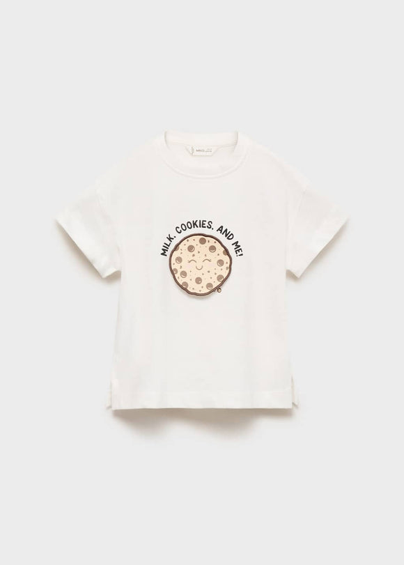 MANGO FOOD 17023294-02 MANGO KIDS BABY GIRL T-SHIRT SHORT SLEEVE