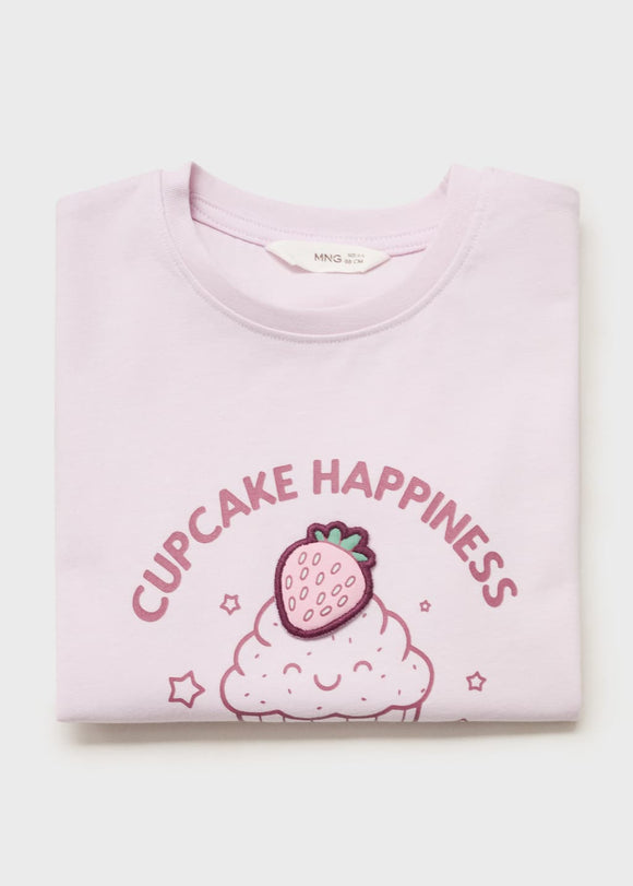 MANGO FOOD 17023294-61 MANGO KIDS BABY GIRL T-SHIRT SHORT SLEEVE