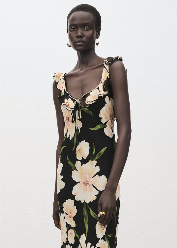 MANGO SALTY 17024093-99 MANGO WOMEN DRESS FULL LENGTH