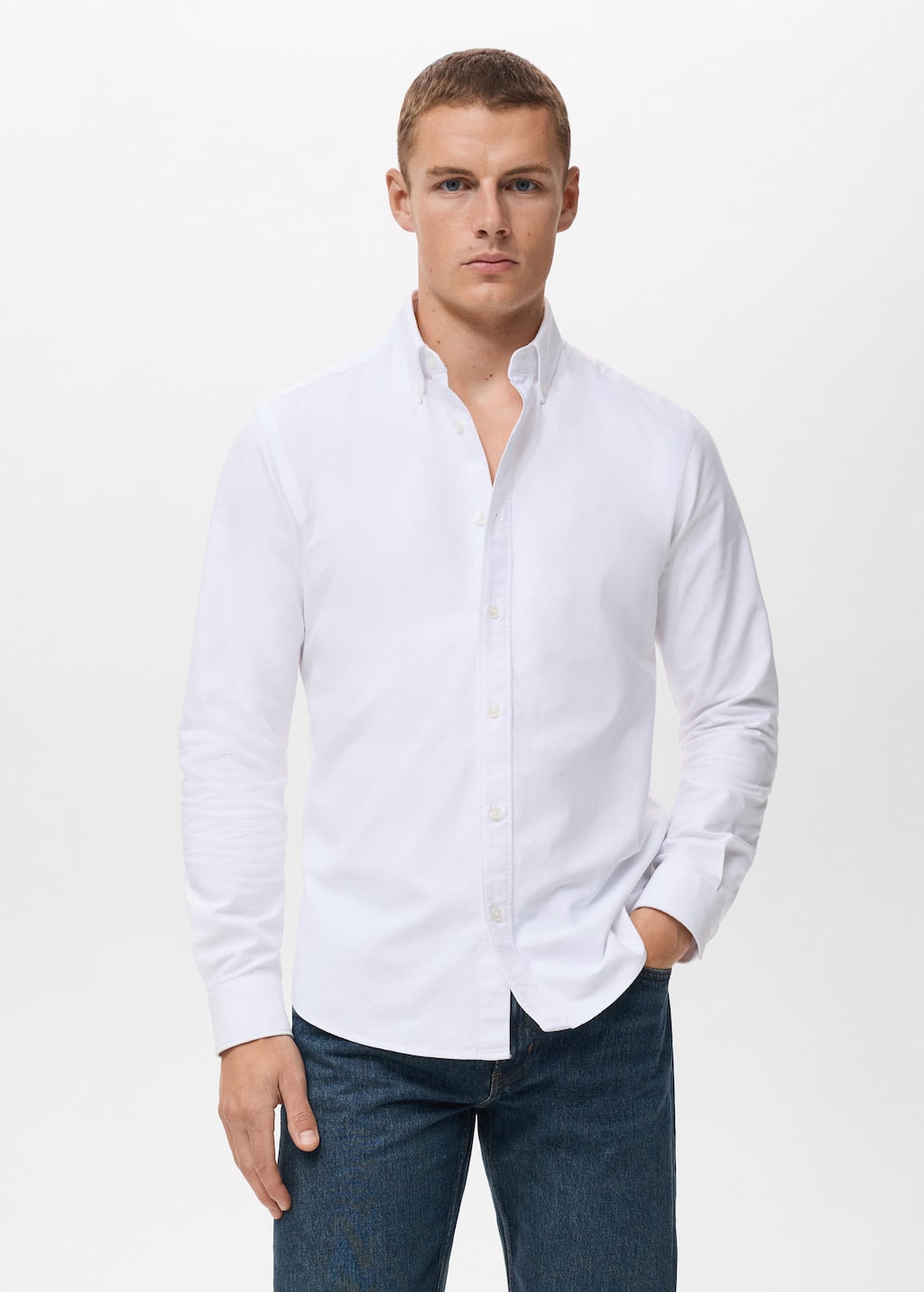 MANGO OXFORD 17024431-01 MANGO MAN SHIRT LONG SLEEVE