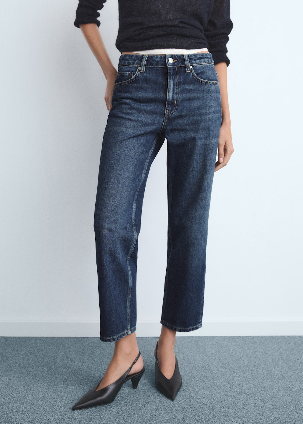 MANGO BLANCA 17024789-TO MANGO WOMEN DENIM JEANS