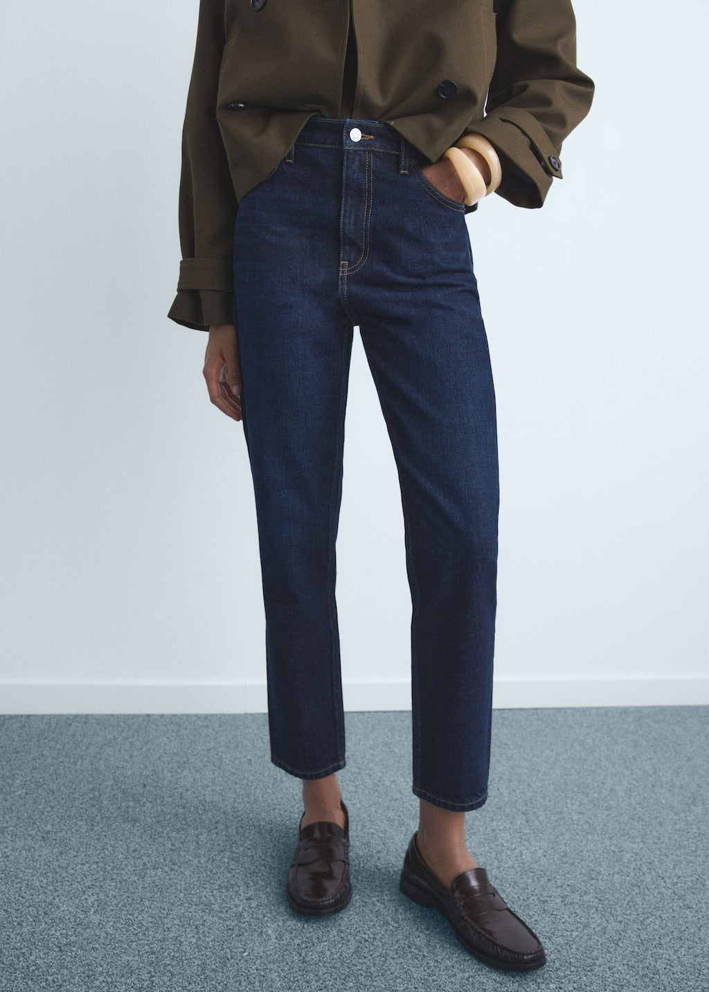 MANGO MOM2000 17025827-TO MANGO WOMEN DENIM JEANS