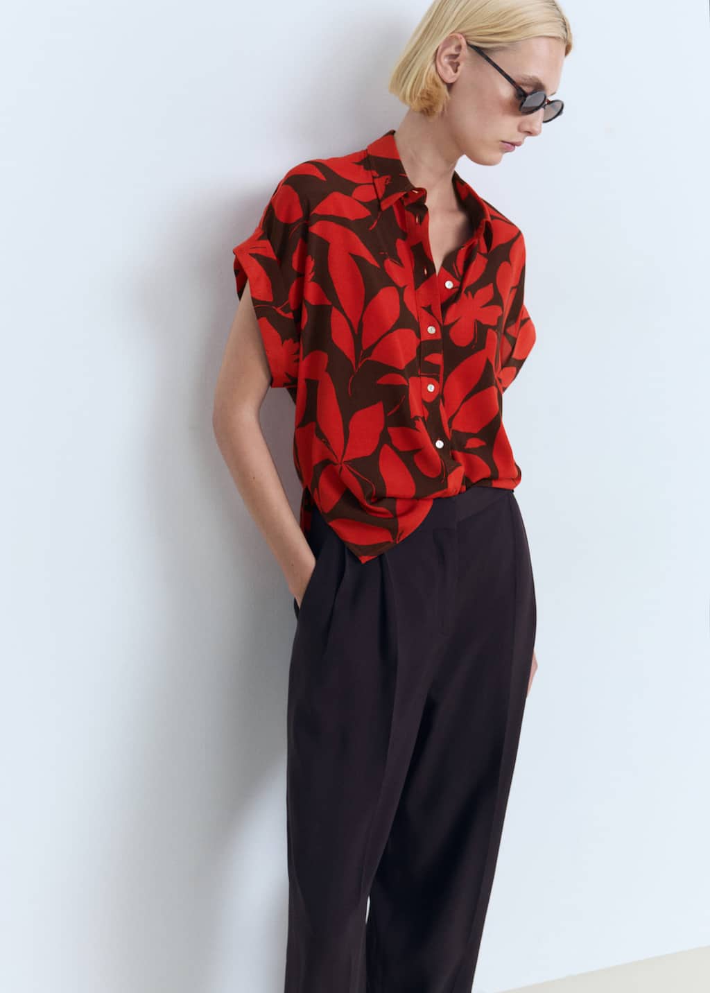 MANGO IBIZA 17031155-70 MANGO WOMEN SHIRT SHORT SLEEVE