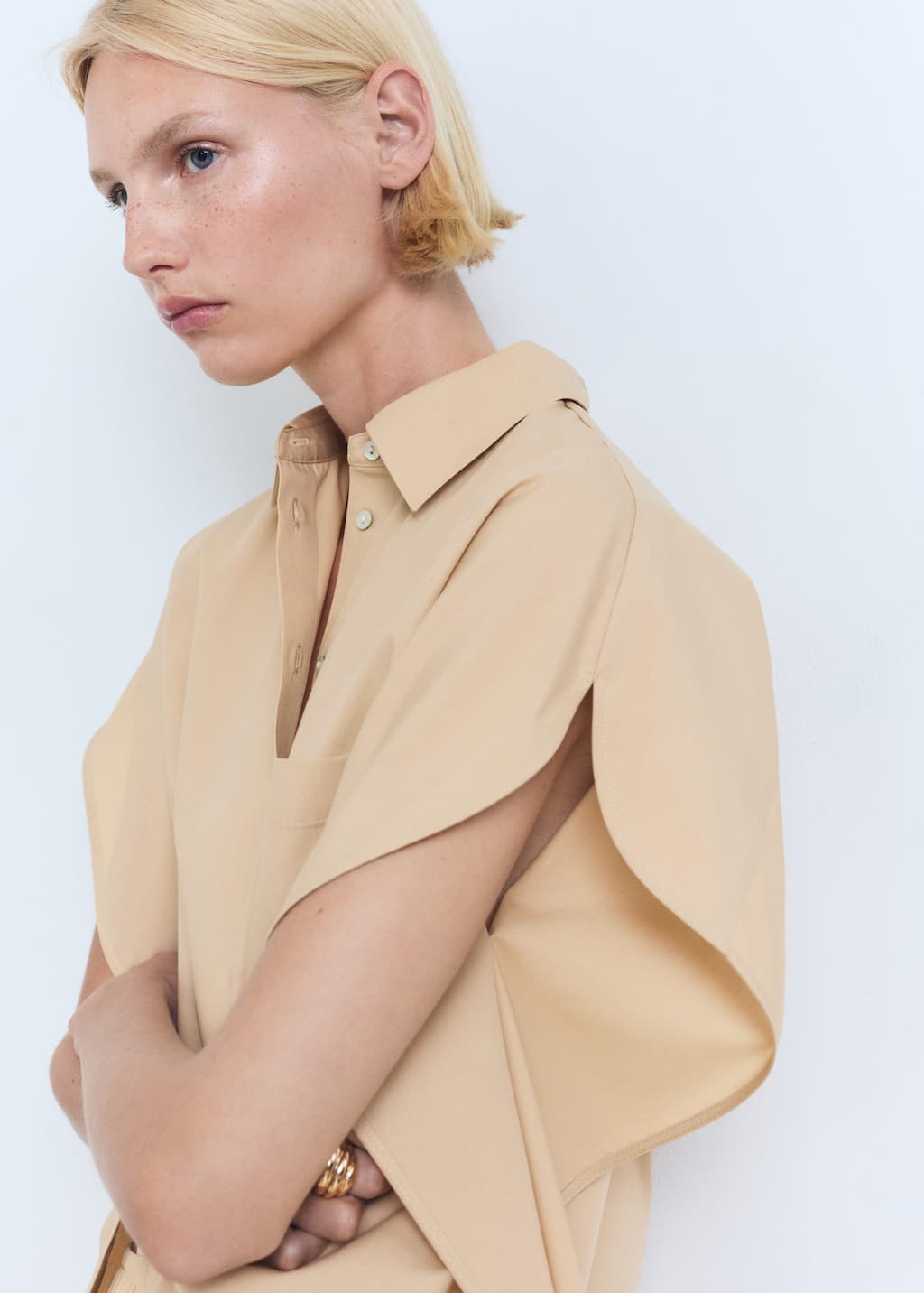 MANGO TOMY-H 17031158-09 MANGO WOMEN SHIRT SHORT SLEEVE