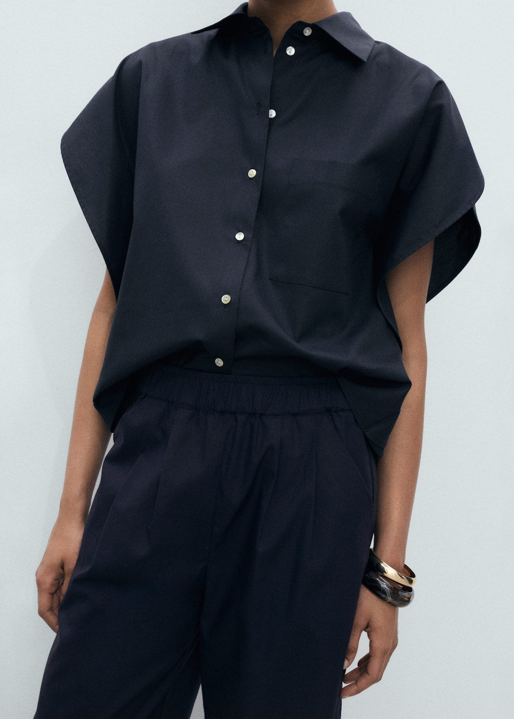 MANGO TOMY-H 17031158-56 MANGO WOMEN SHIRT SHORT SLEEVE