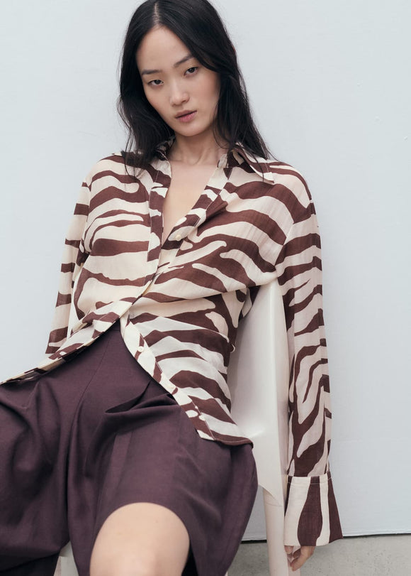 MANGO KONI 17031159-05 MANGO WOMEN SHIRT LONG SLEEVE