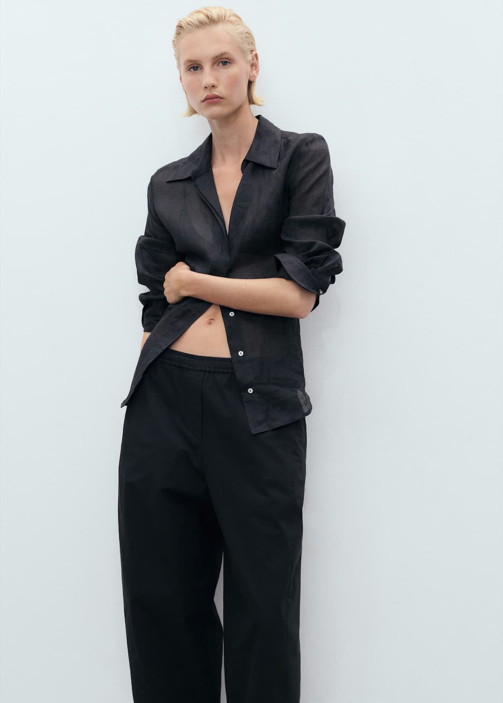 MANGO FOG 17031175-99 MANGO WOMEN TROUSER