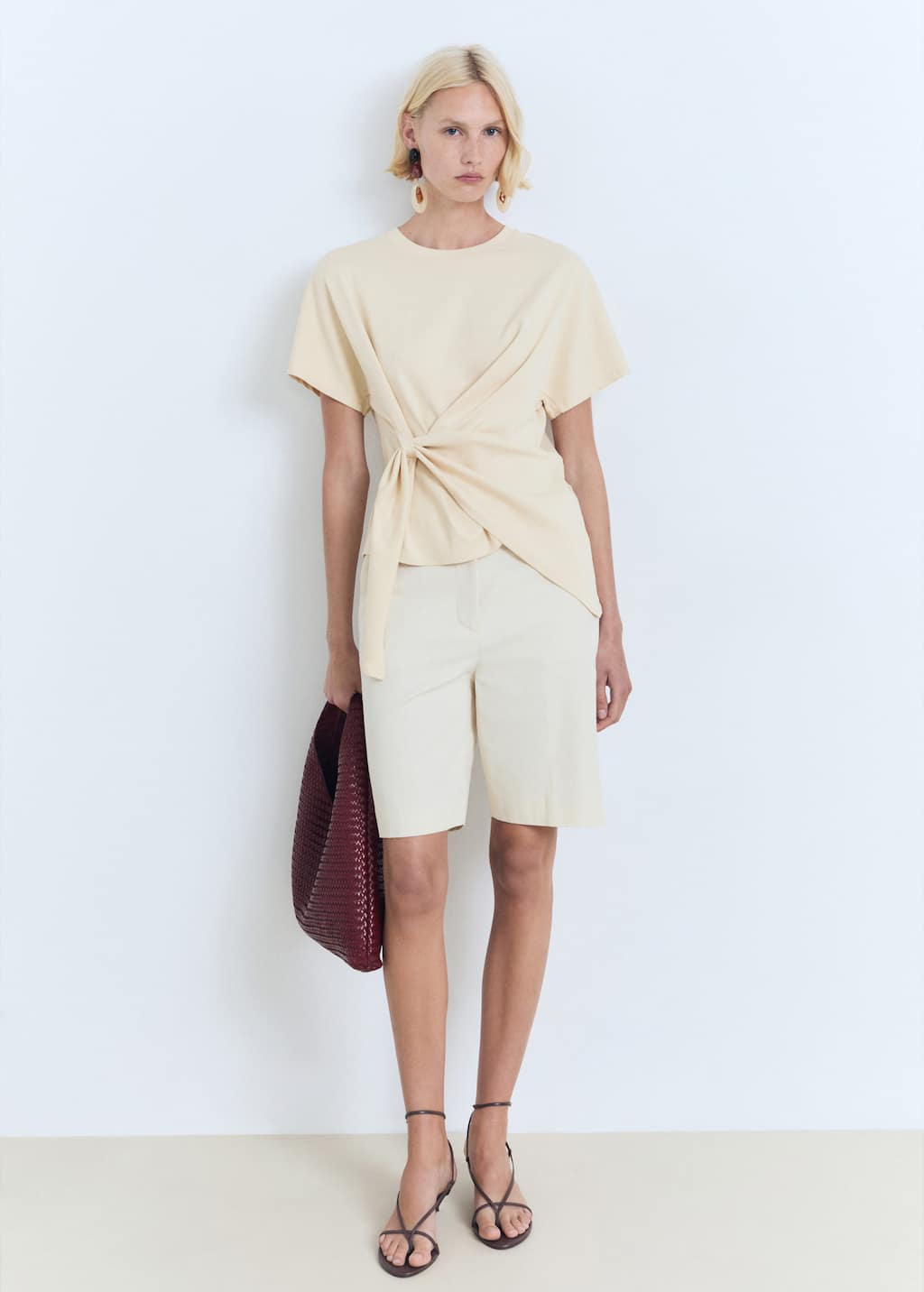 MANGO LAURA-H 17031200-10 MANGO WOMEN T-SHIRT SHORT SLEEVE