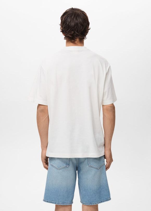 MANGO SEAGULL 17031273-02 MANGO MAN T-SHIRT SHORT SLEEVE