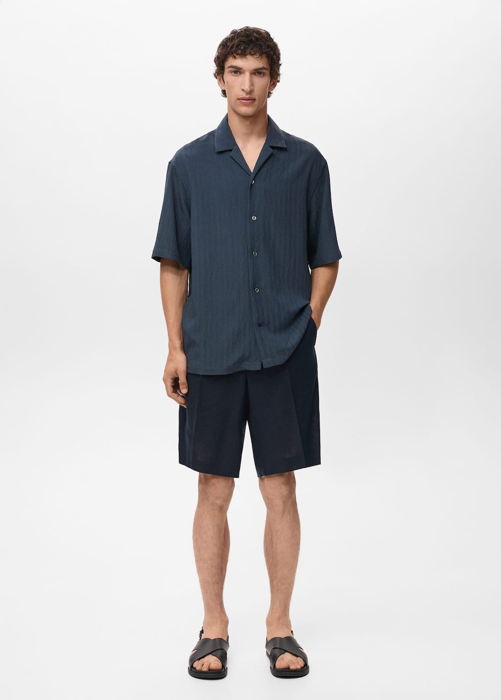 MANGO PIREOS 17031275-56 MANGO MAN SHIRT SHORT SLEEVE