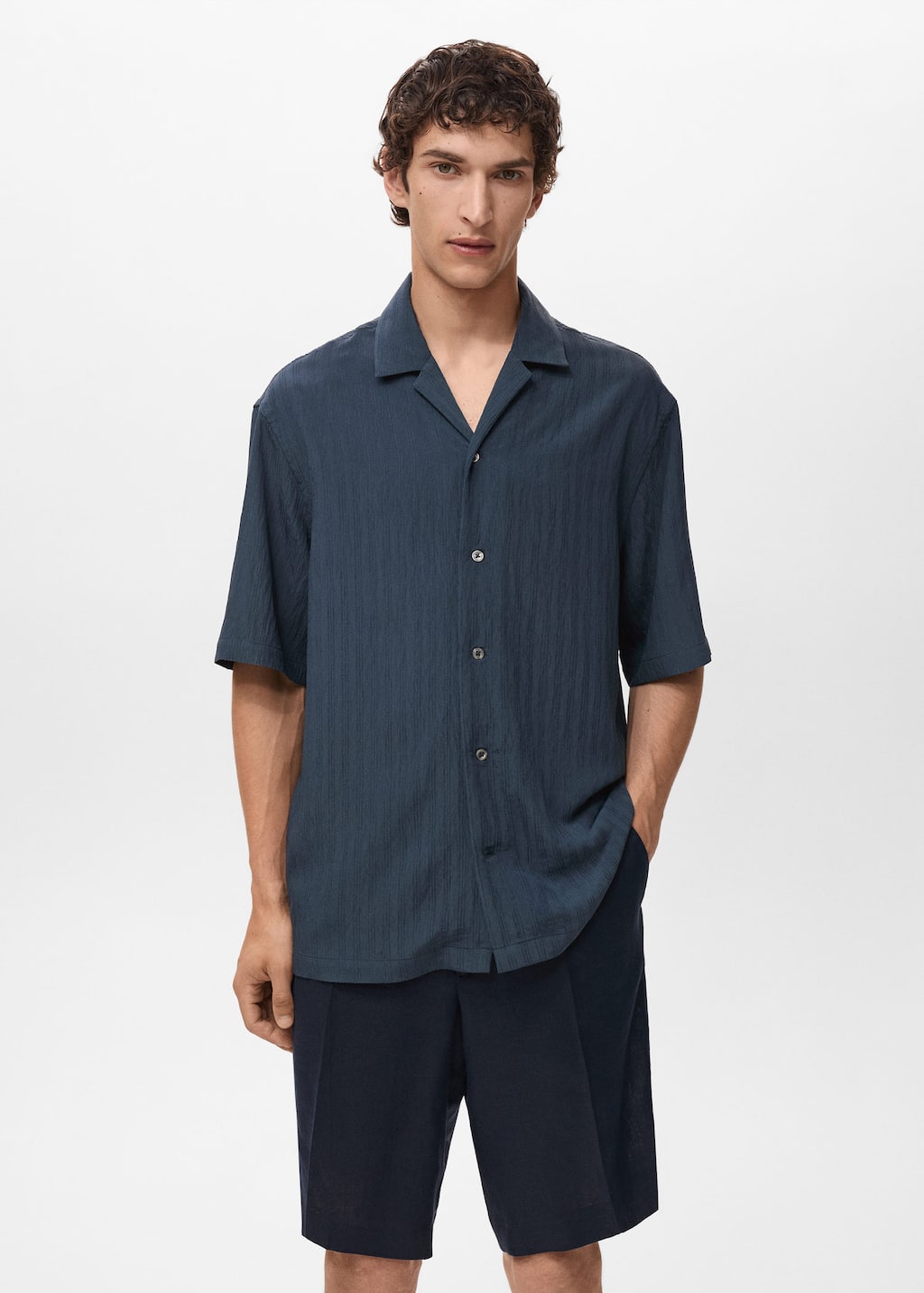 MANGO PIREOS 17031275-56 MANGO MAN SHIRT SHORT SLEEVE