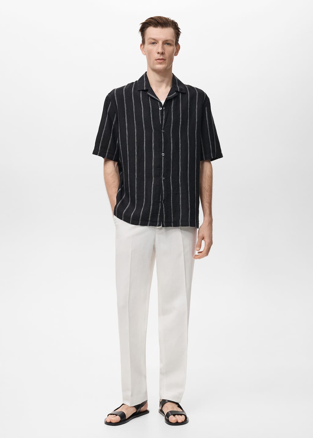MANGO FORMEN 17032914-99 MANGO MAN SHIRT SHORT SLEEVE