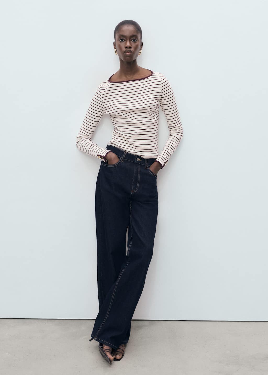 MANGO PORTA 17034085-78 MANGO WOMEN T-SHIRT LONG SLEEVE