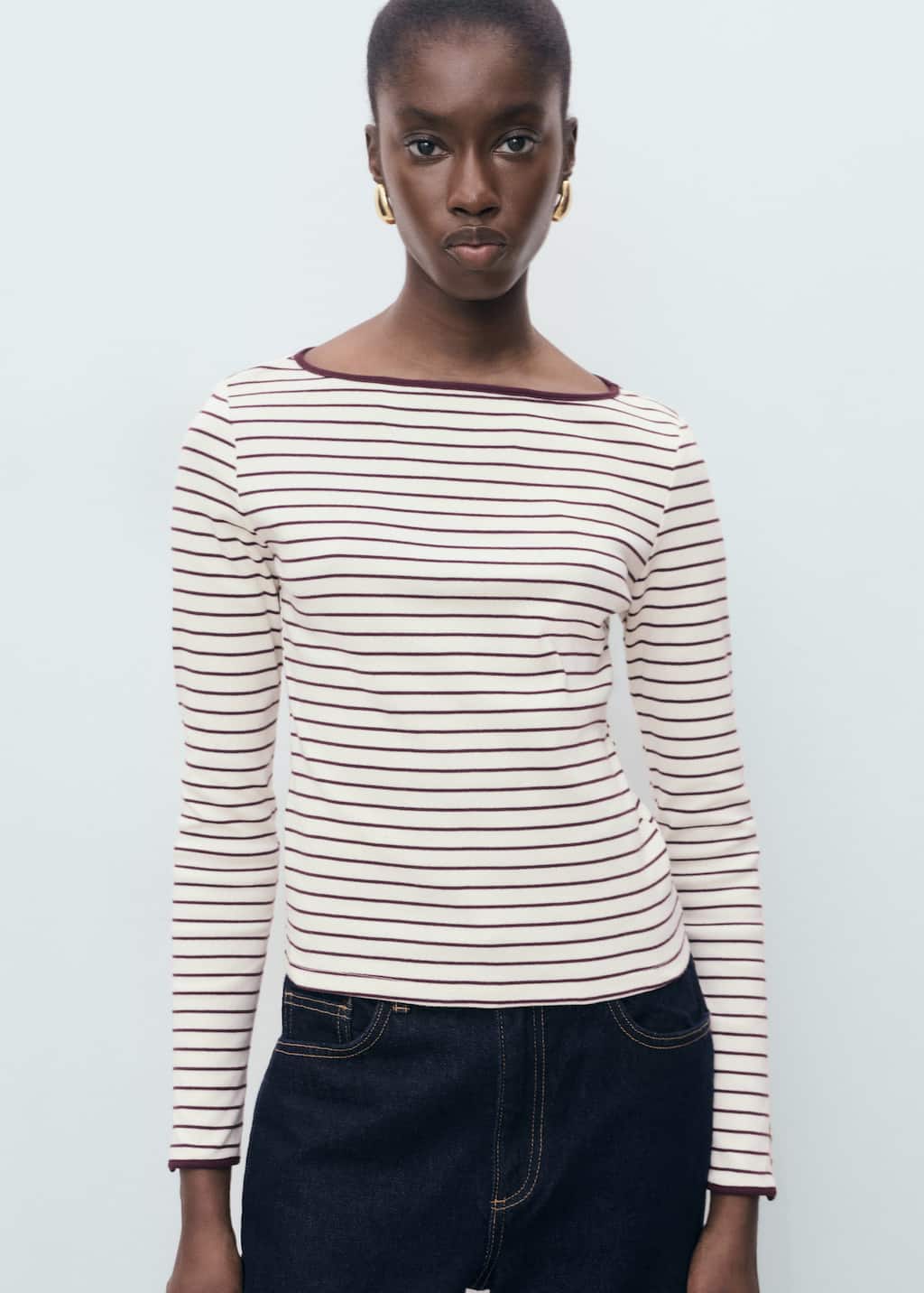MANGO PORTA 17034085-78 MANGO WOMEN T-SHIRT LONG SLEEVE