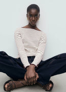 MANGO PORTA 17034085-78 MANGO WOMEN T-SHIRT LONG SLEEVE-4