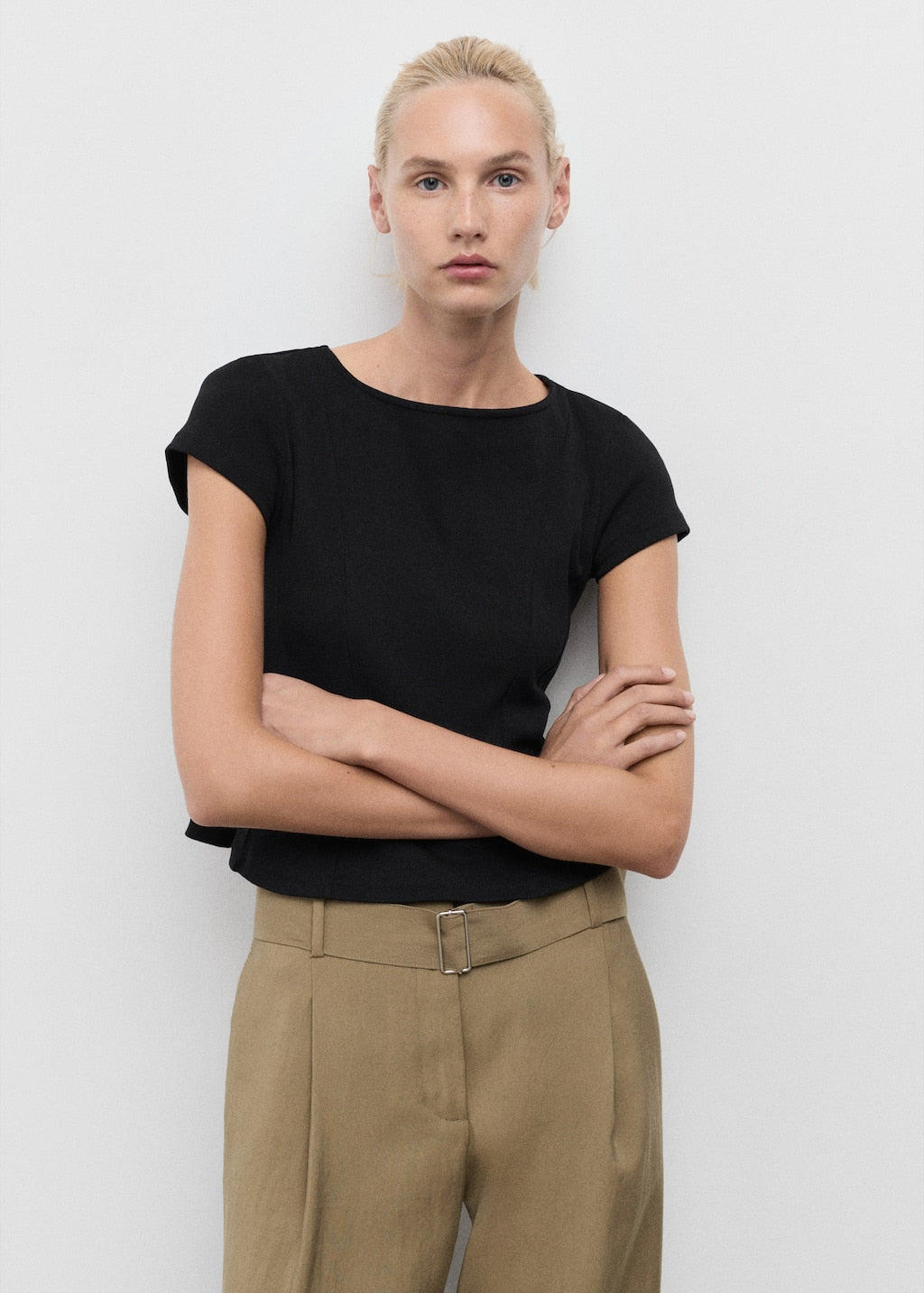 MANGO SANDRI 17034086-99 MANGO WOMEN T-SHIRT SHORT SLEEVE