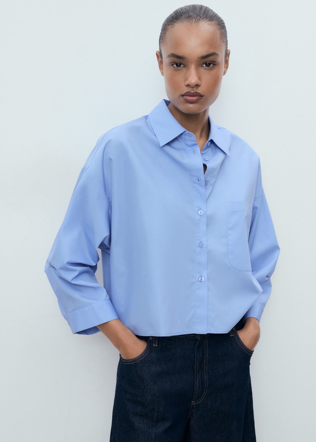MANGO CAROL-H 17034092-52 MANGO WOMEN SHIRT LONG SLEEVE