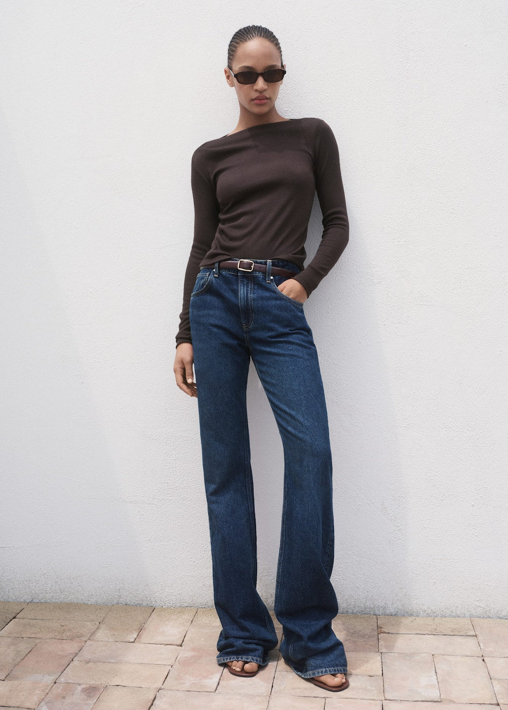 MANGO LILOBAR 17034142-32 MANGO WOMEN T-SHIRT LONG SLEEVE