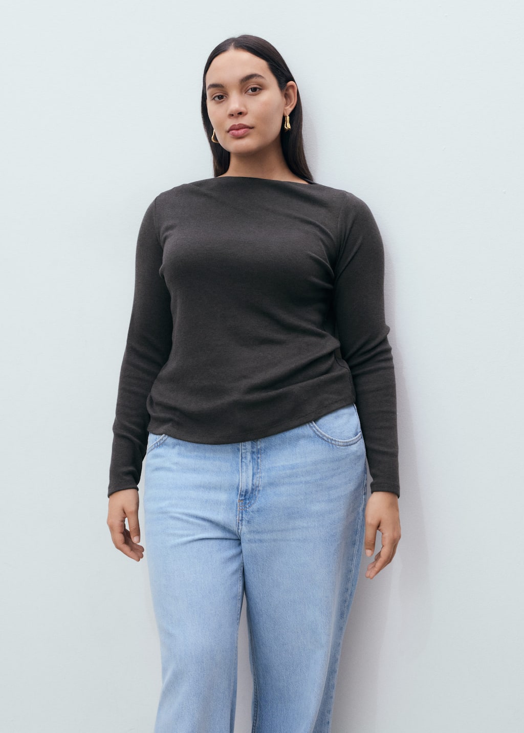 MANGO LILOBAR 17034142-95 MANGO WOMEN T-SHIRT LONG SLEEVE