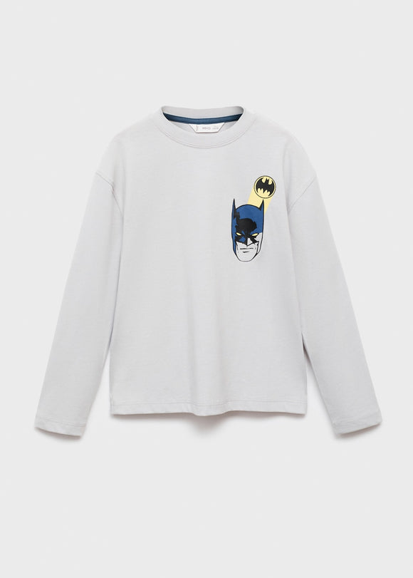 MANGO BATLOGO 17034420-03 MANGO KIDS BOY T-SHIRT LONG SLEEVE