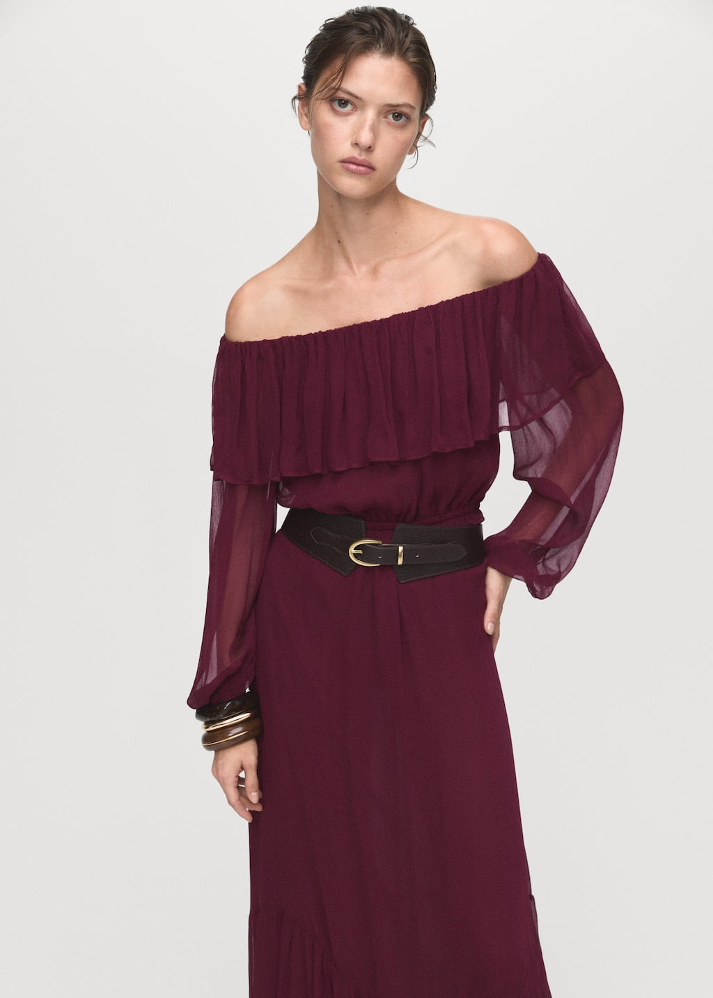 MANGO SABA-W 17035813-78 MANGO WOMEN DRESS FULL LENGTH