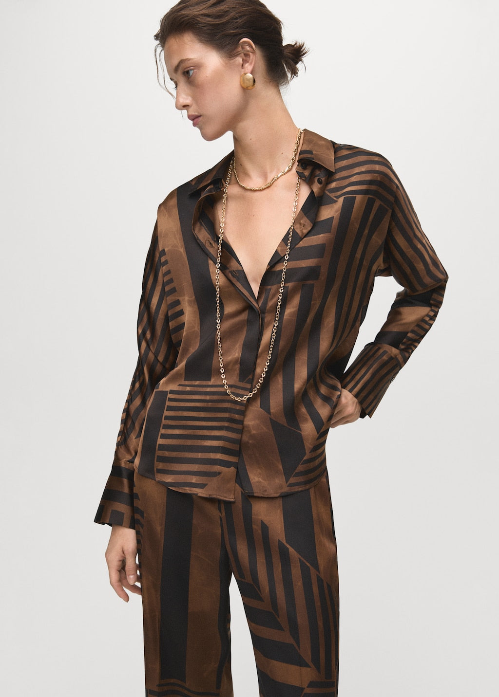 MANGO TRINI 17035830-30 MANGO WOMEN SHIRT LONG SLEEVE
