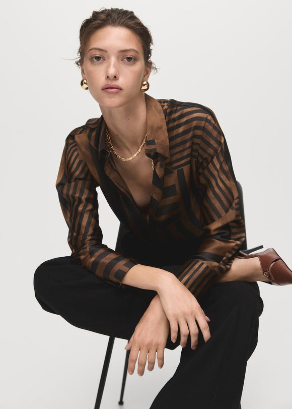 MANGO TRINI 17035830-30 MANGO WOMEN SHIRT LONG SLEEVE