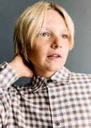 MANGO RAUL 17037768-30 MANGO KIDS BOY SHIRT LONG SLEEVE-2