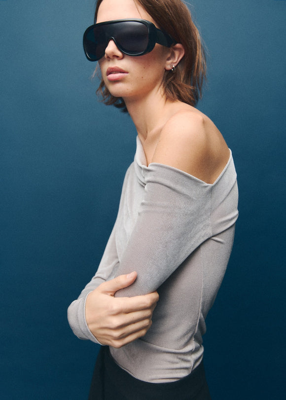 MANGO CREPONI 17039109-92 MANGO WOMEN T-SHIRT LONG SLEEVE